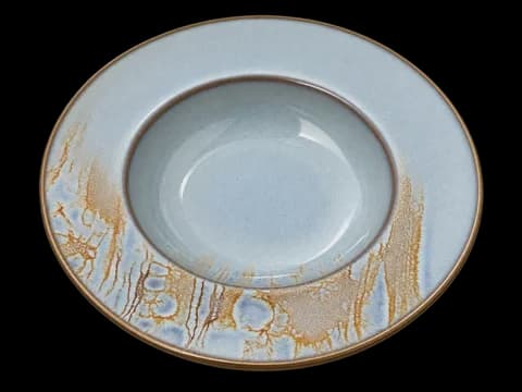 Ivory glazed plate