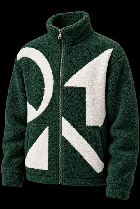 Green fleece jacket